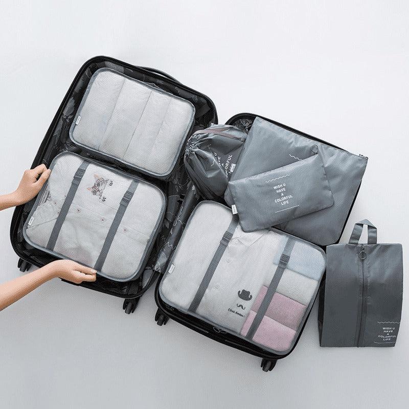 Kit 7 Pecas Bolsa Organizadoras Para Mala Roupas Bagagem Viagem - Desconto Exclusivo