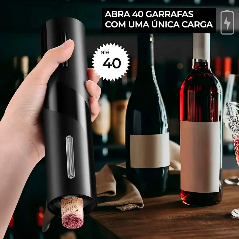 Abridor de Vinho Elétrico - FreshMax 4 em 1