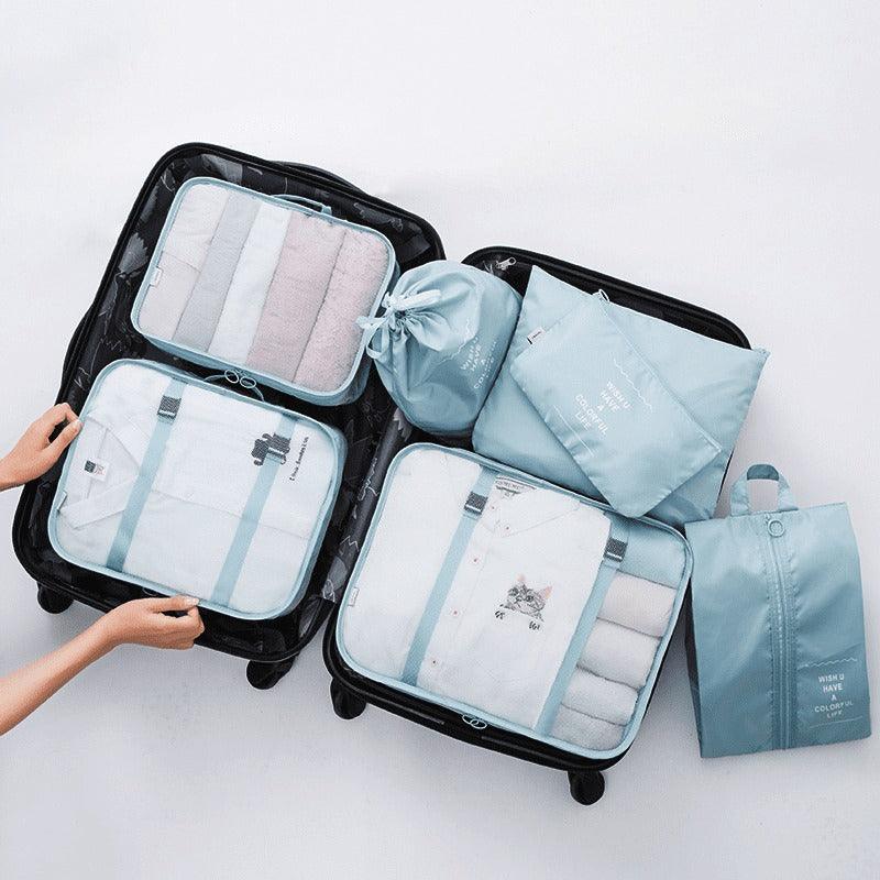 Kit 7 Pecas Bolsa Organizadoras Para Mala Roupas Bagagem Viagem - Desconto Exclusivo